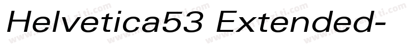 Helvetica53 Extended字体转换